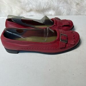 Women's Red Loafers